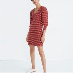 Madewell burnt orange knit dress M